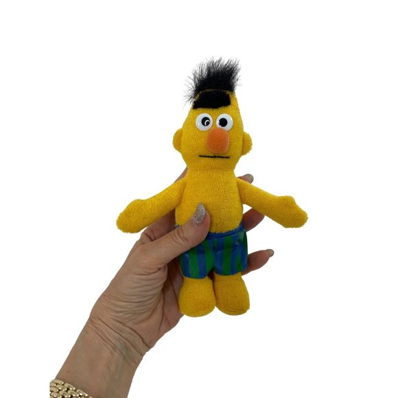 Bert Water Buddy Plush Toy Vintage 1993 1.5” Tall Applause Jim Henson TerryCloth - Picture 2 of 11